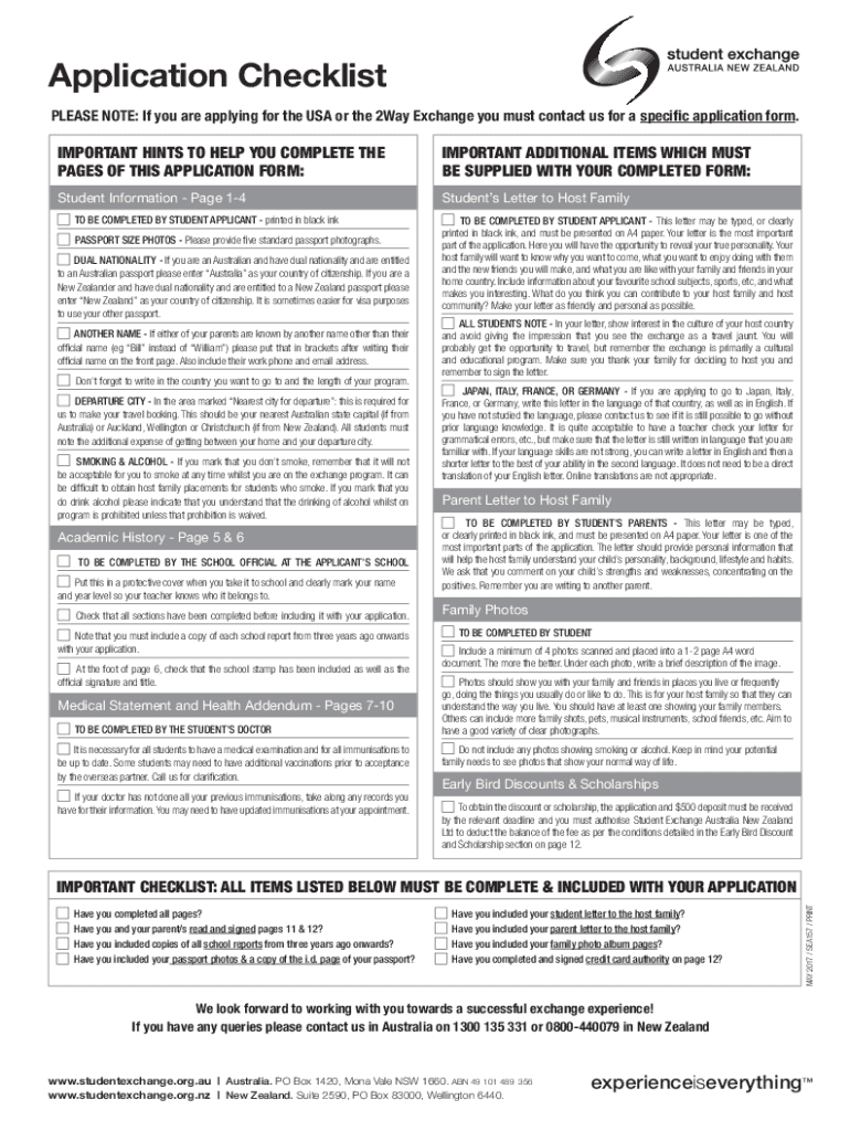 Fillable Online studentexchange org PPTC 190 E Adult Travel Document