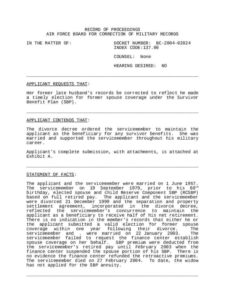 Request Correction of Military Records Department of Defense boards