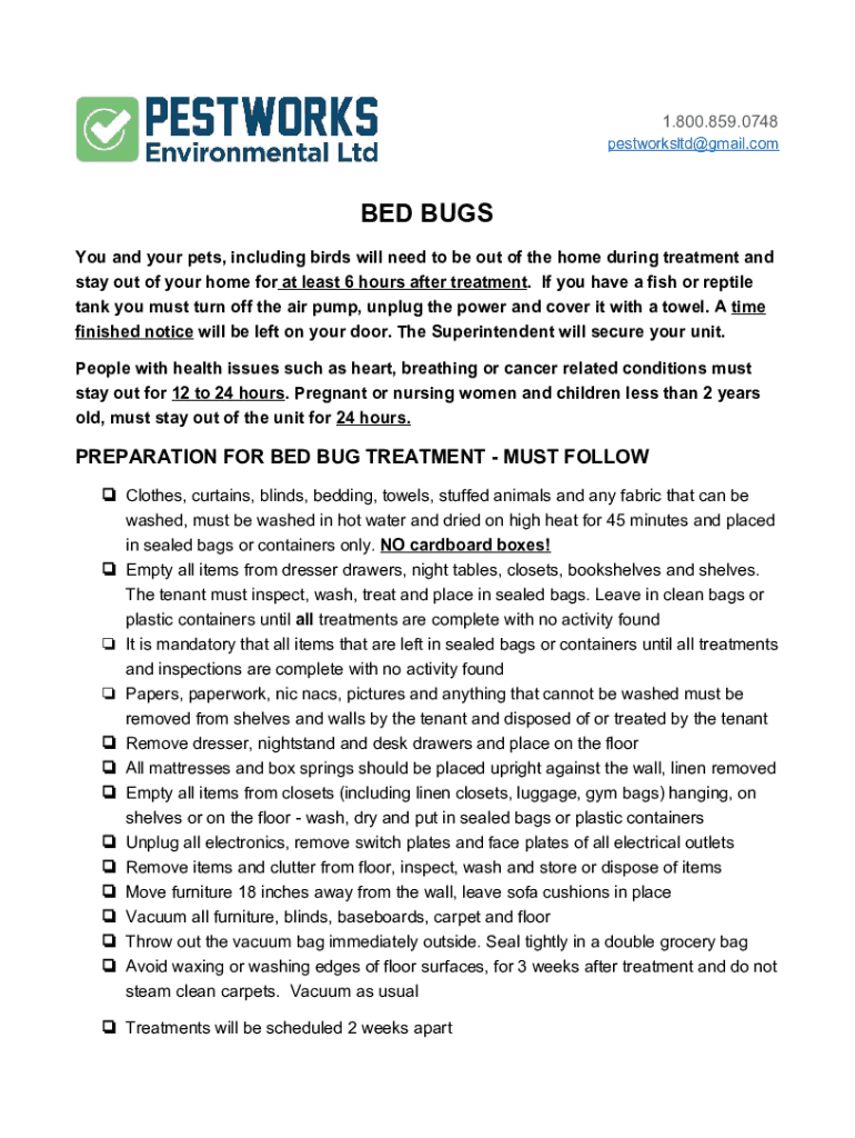 Fillable Online Will Bed Bugs Bite Dogs and Cats? Truly Nolen Canada