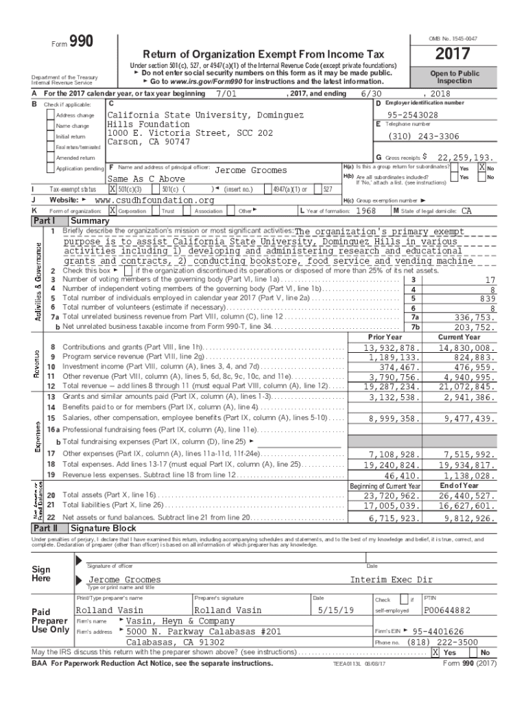 Fillable Online Return of Organization Exempt From Tax Norwalk