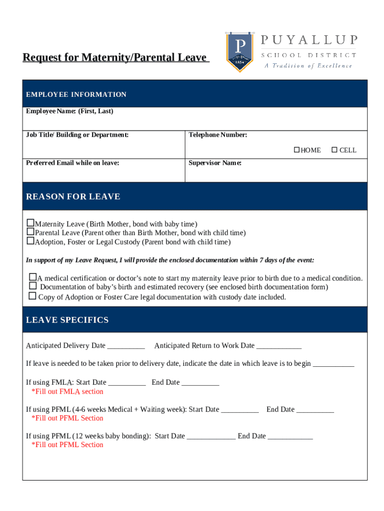 Writing a Maternity Leave Request Letter + Example Letters Doc Template