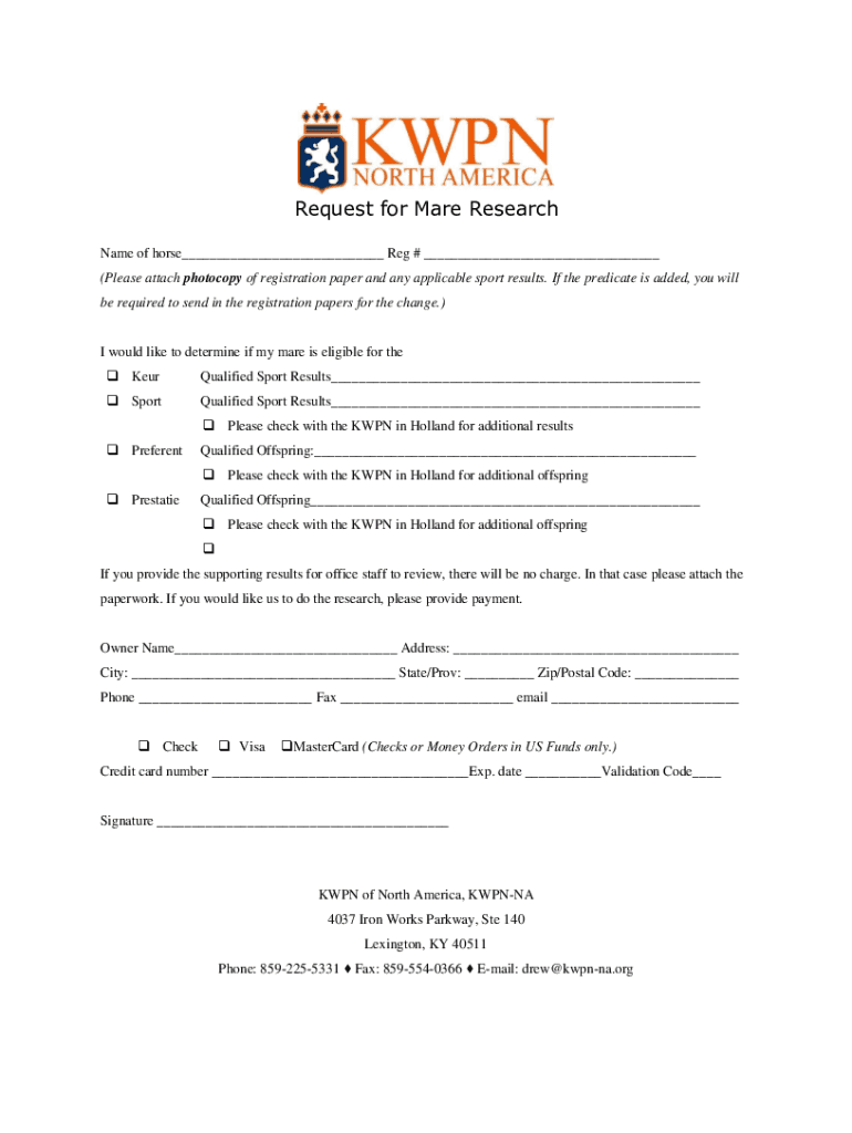 Fillable Online Horse Identification Certificate Kiowa County