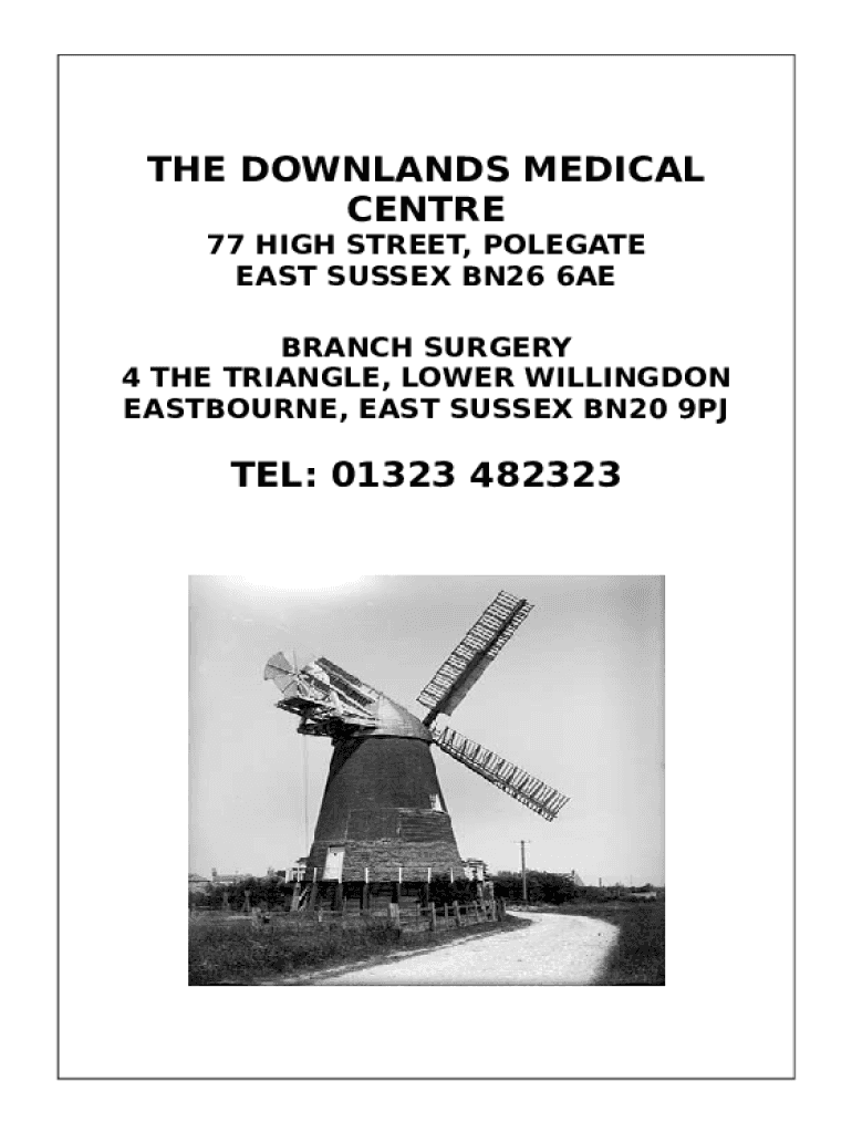 Downlands Medical Centre Care Quality Commission Doc Template pdfFiller