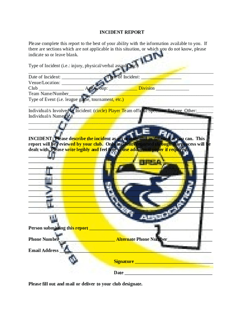 How to Write an Effective Incident Report Templates Doc Template pdfFiller