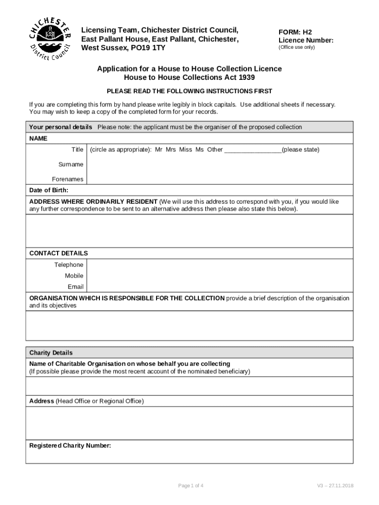 Initial document template Chichester District Council Doc Template