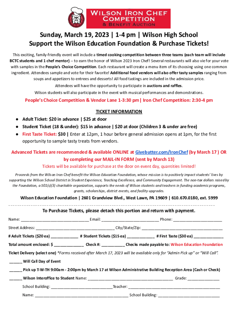 Fillable Online News Wilson Area Partners in Education Foundation Fax