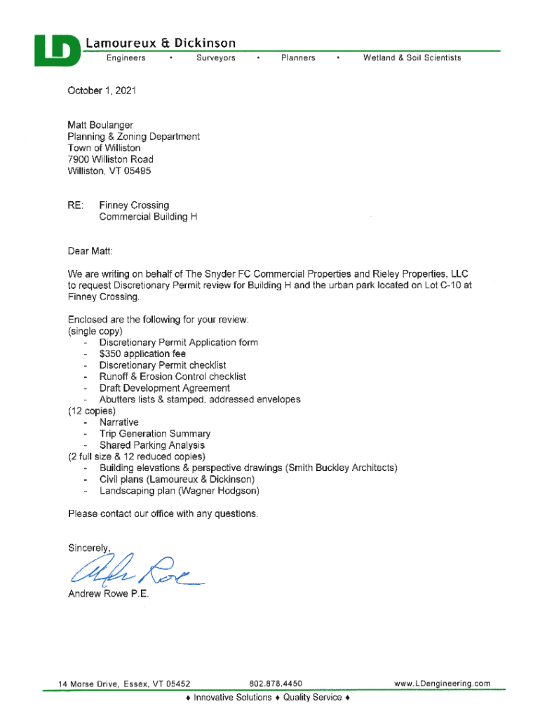 Fillable Online Model Development Agreement Town of Williston, Vermont Fax Email Print pdfFiller