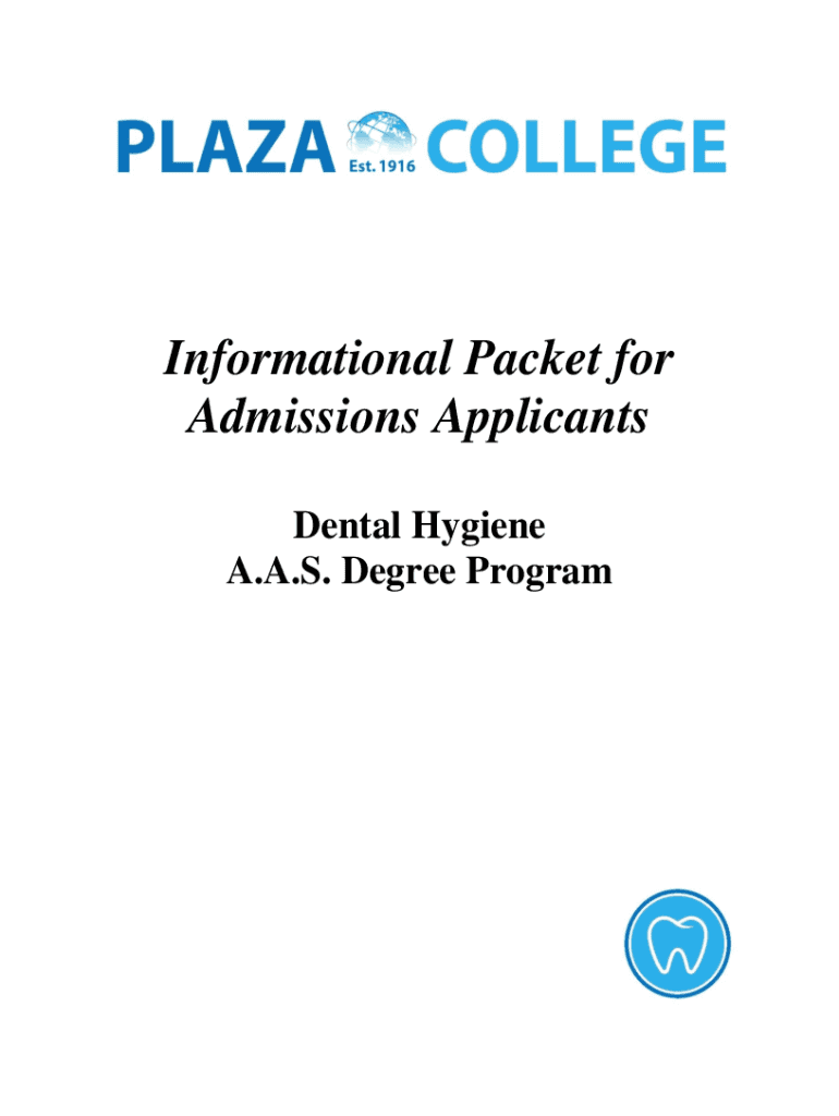 Fillable Online Honours Bachelor of Science (Dental Hygiene