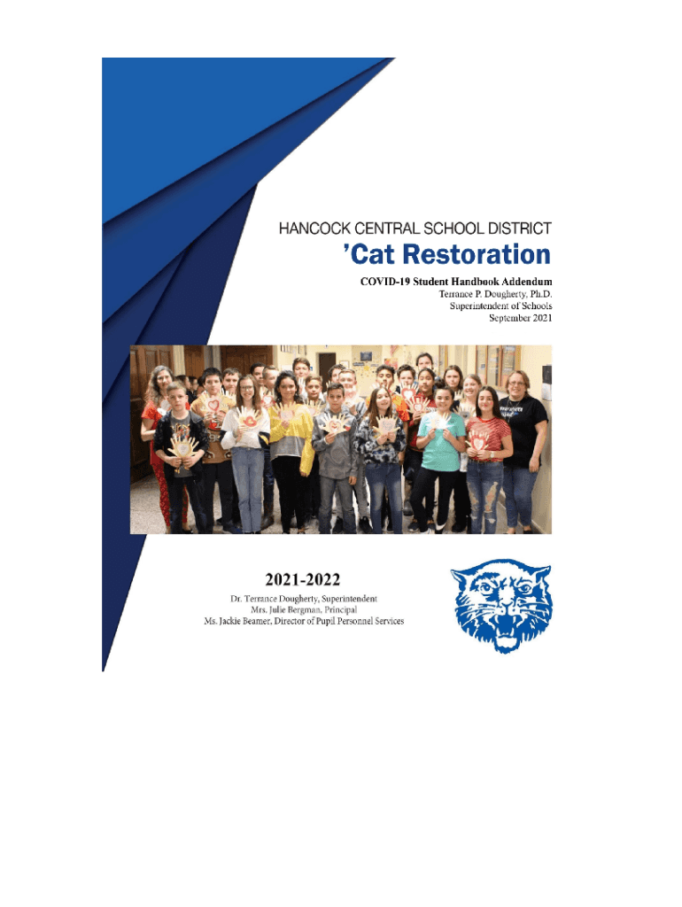 Fillable Online We're ready for 20212022! Hancock Central School