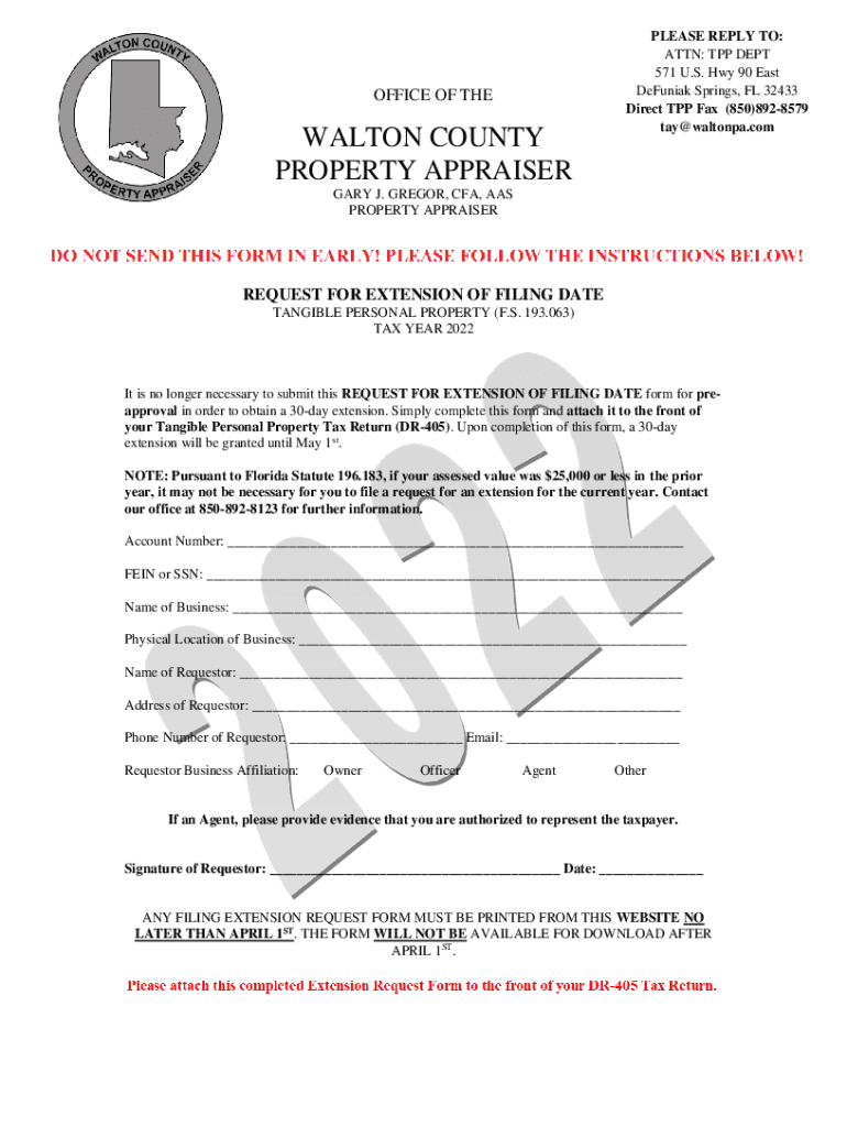 Fillable Online Contact Walton County Tax Collector Fax Email Print