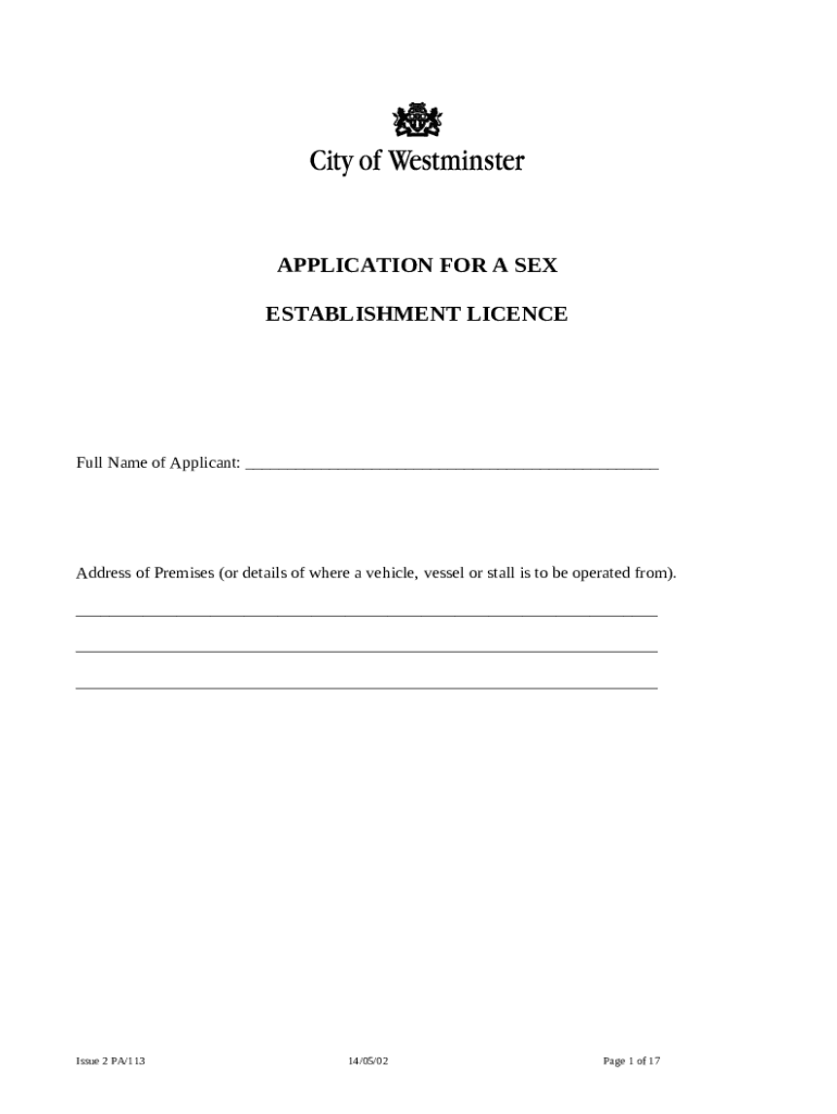 Final Application SE Vale of Council www3 westminster gov