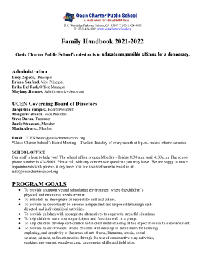 Fillable Online Oasis Charter Public School - Salinas Fax Email Print