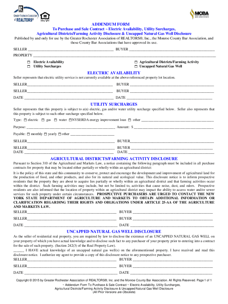 Fillable Online AGRICULTURAL DISTRICT DISCLOSURE FORM AND NOTICE Fax