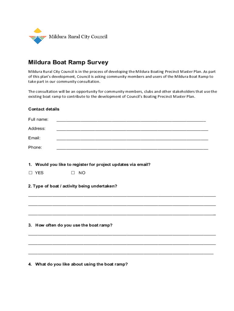 Fillable Online Sturt Reserve Master Plan Rural City of Murray Bridge