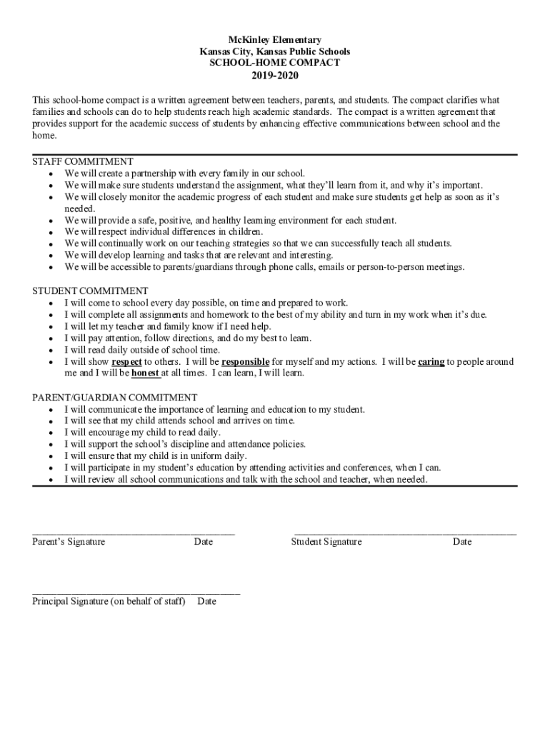 Fillable Online McKinley Elementary School Kansas City, Kansas Public