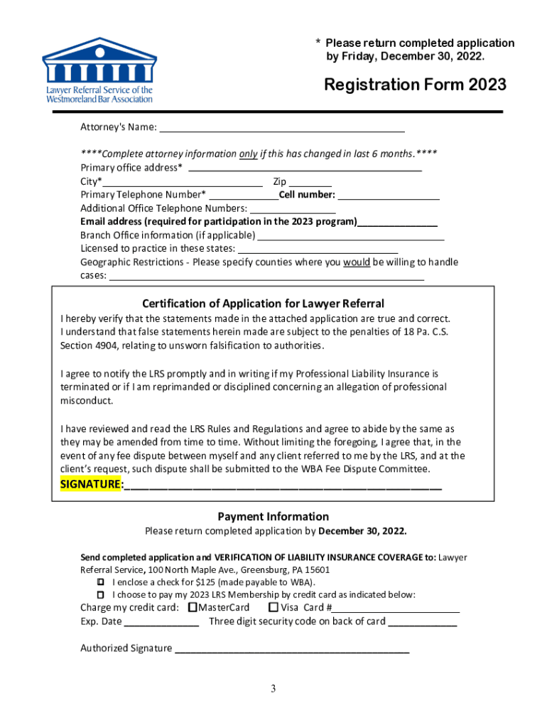 Fillable Online New York State Bar Association Lawyer Referral Service