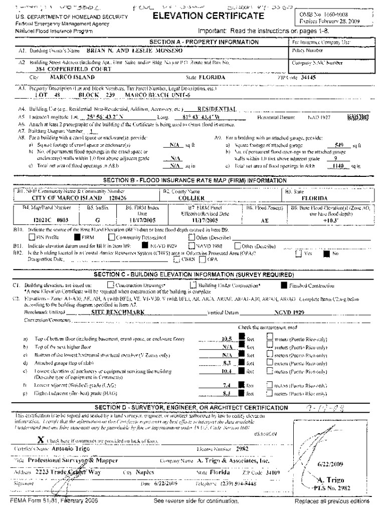 Fillable Online Elevation Certificate Quick Ref. Guide (8415).pdf Fax