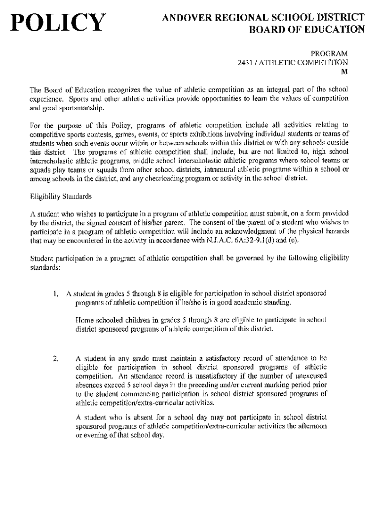 Fillable Online Andover BOE opens school year with new superintendent