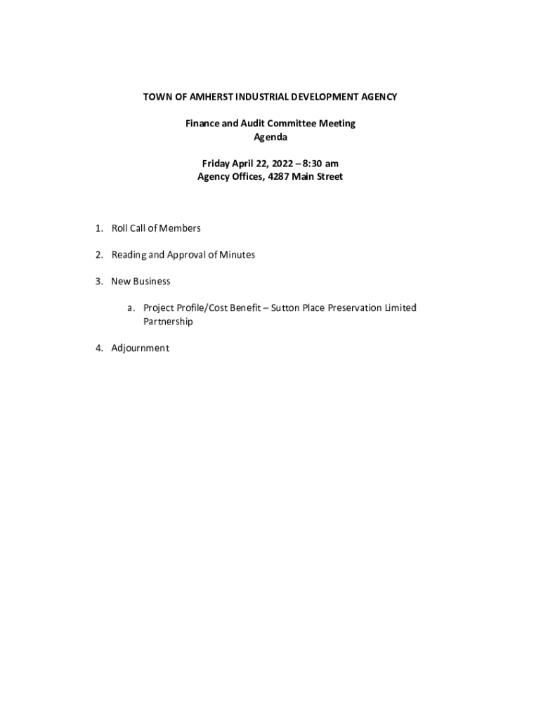 Fillable Online Track Us, News & Announcements Town of Amherst, NY Fax Email Print pdfFiller