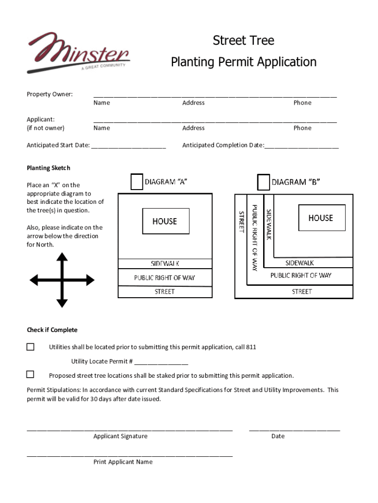 Fillable Online How Do I Submit an Urban Forestry Application for Tree