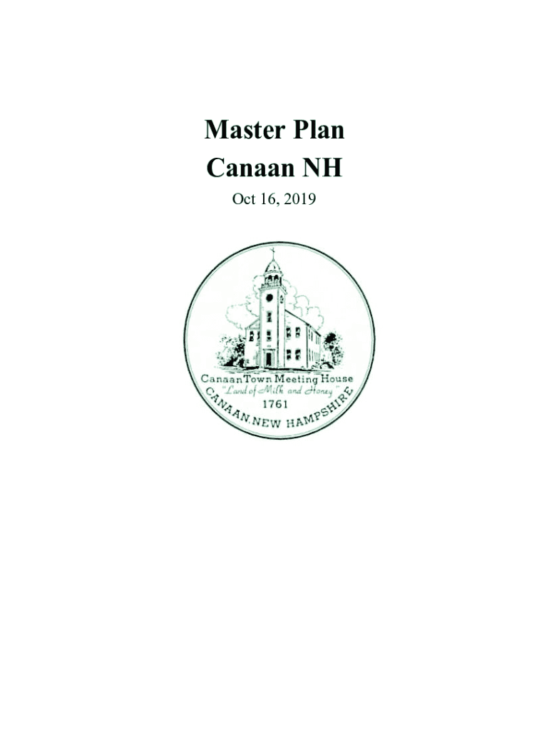 Fillable Online Master Plan Oct 16 rev a Canaan, NH Fax Email Print