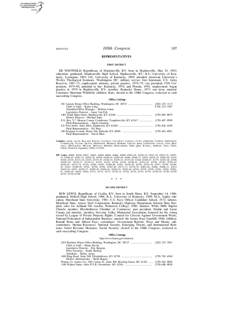 Fillable Online Biography Hopkins County KY Genealogy Trails Fax