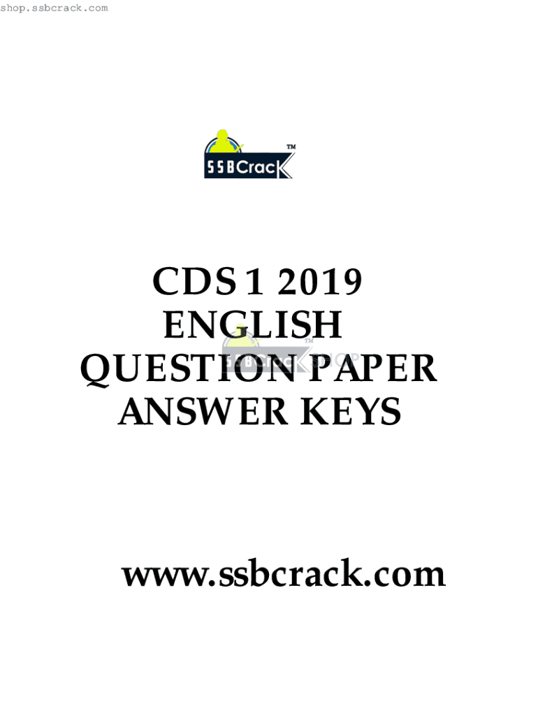 Fillable Online What are the best books to prepare for CDS and AFCAT