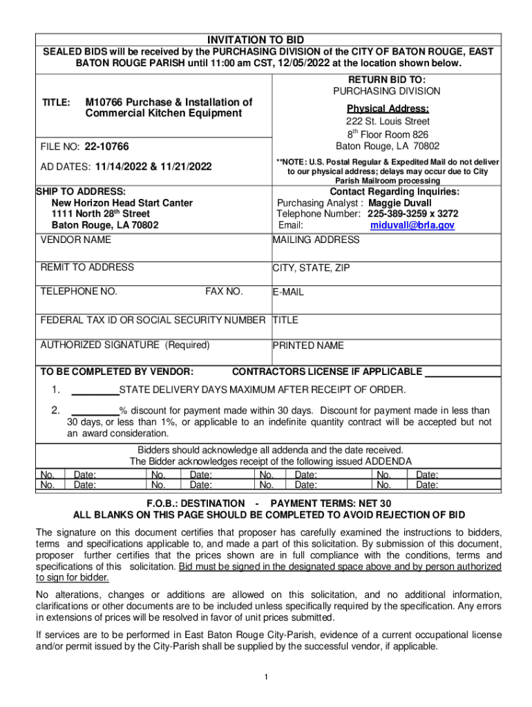 Fillable Online Louisiana Public Notices/Advertisements Central