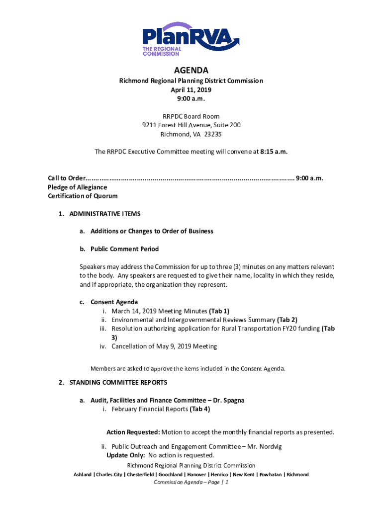 Fillable Online Richmond and TriCities Crater Planning District