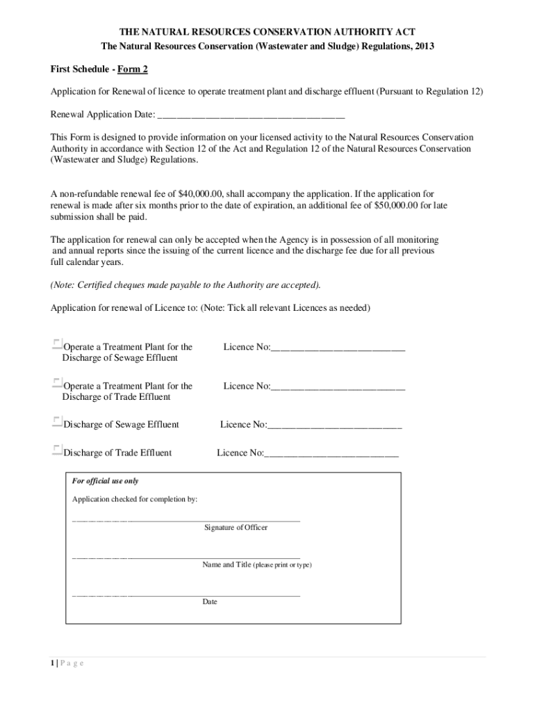 Fillable Online The Natural Resources Conservation (Permits and
