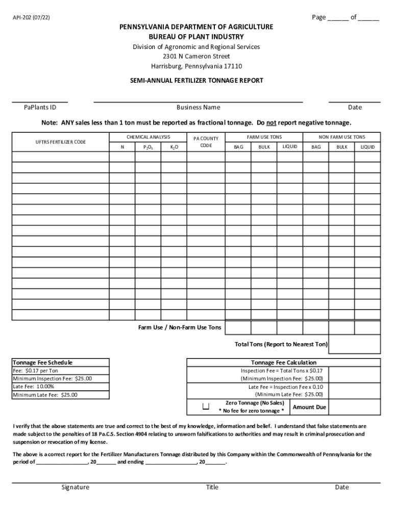 Fillable Online Fertilizer Tonnage Report Template.xlsx Fax Email Print