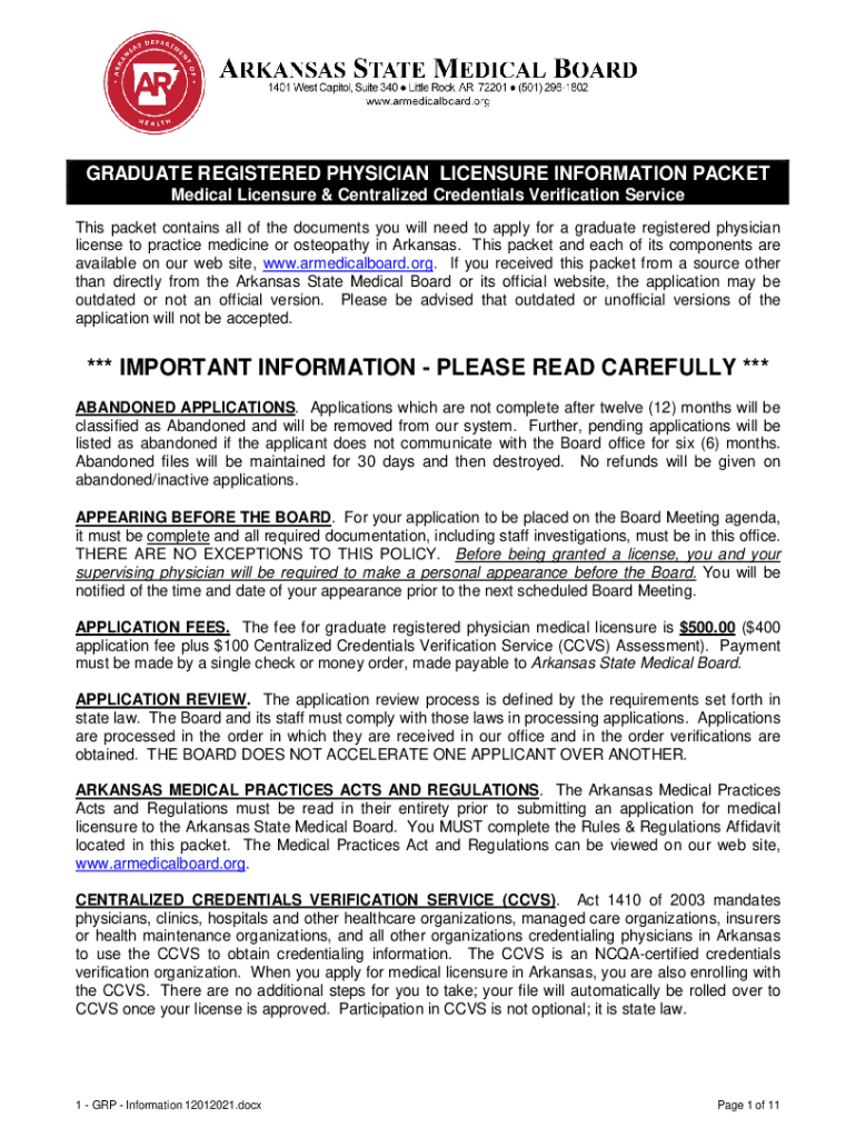 Fillable Online Forms and Publications Arkansas State Medical Board