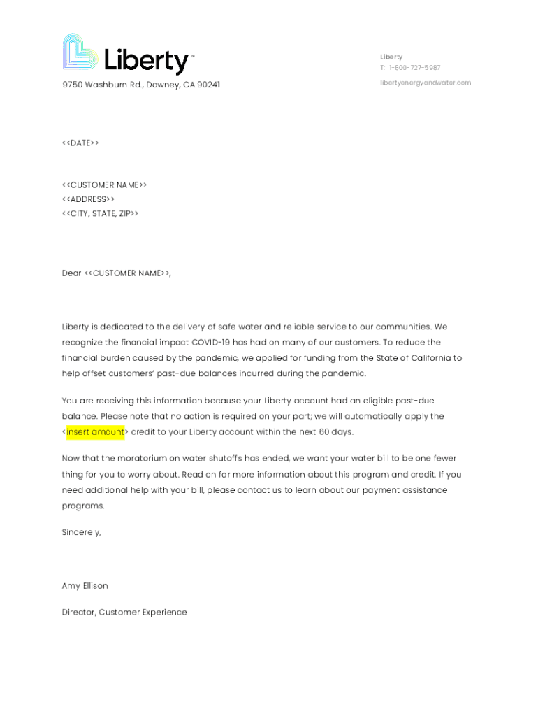 Fillable Online Water New Service Liberty Utilities Fax Email Print