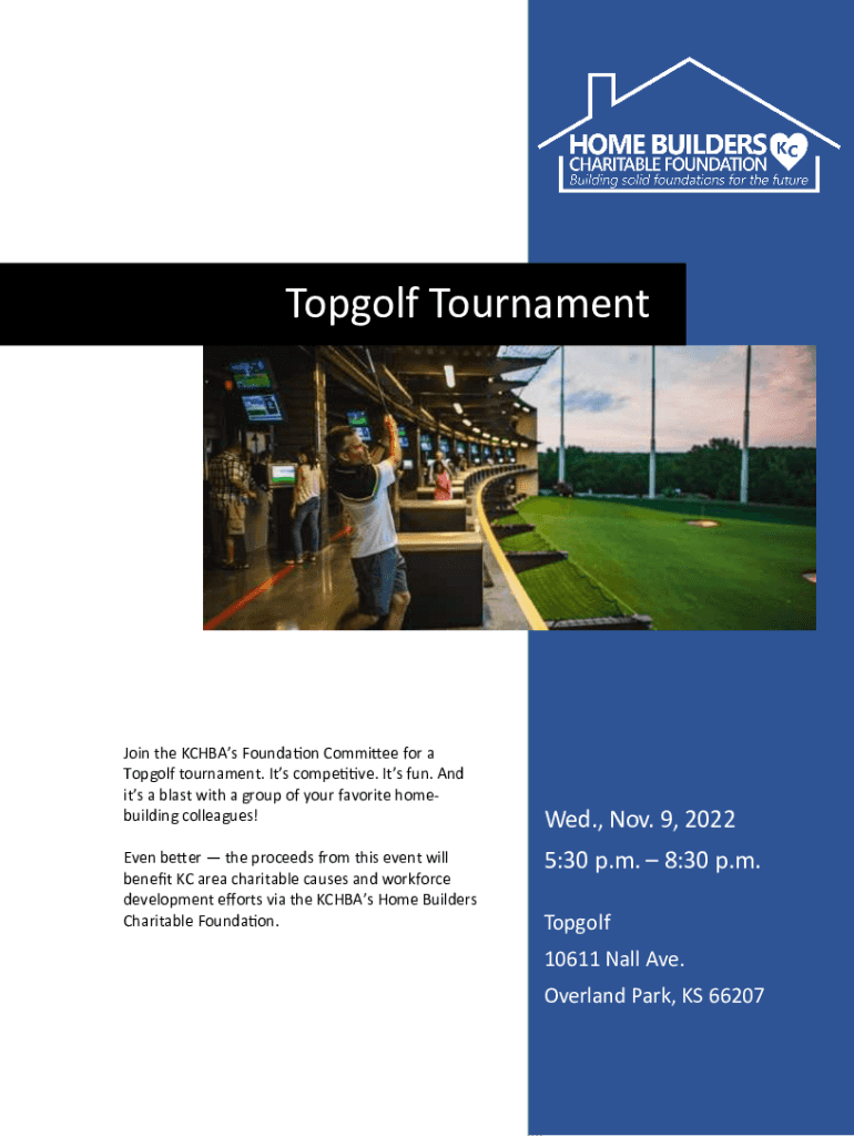 Fillable Online Topgolf Tournament Fax Email Print pdfFiller
