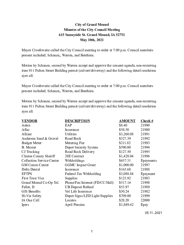 Fillable Online Insurance Audit Services Kurt Crosthwaite Grand Mound