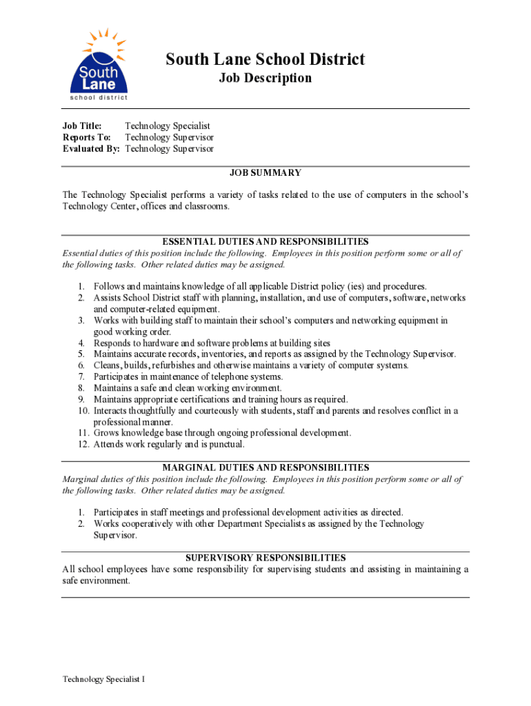 Fillable Online informationtechnologysystemsspecialistiiiJob