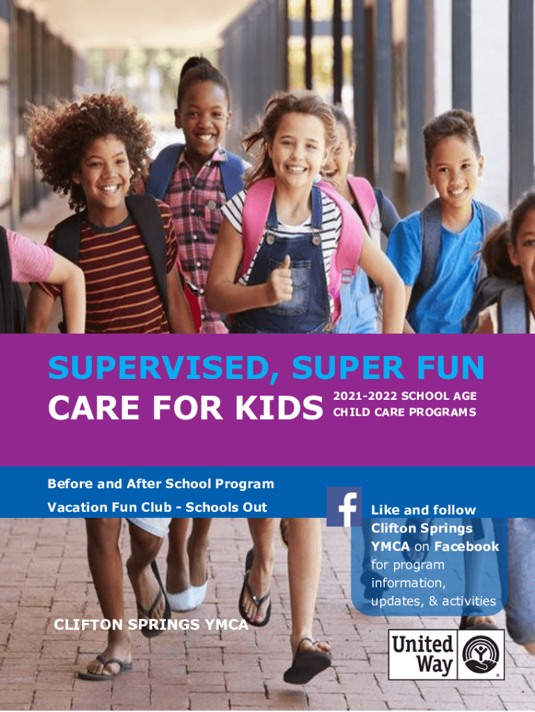 Fillable Online CARE FOR KIDS Clifton Springs YMCA Fax Email Print pdfFiller