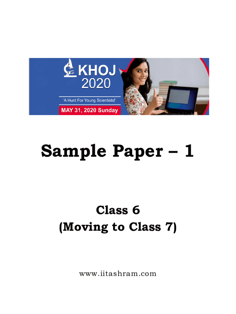 Fillable Online Class 7 Sample Paper Solution Fax Email Print