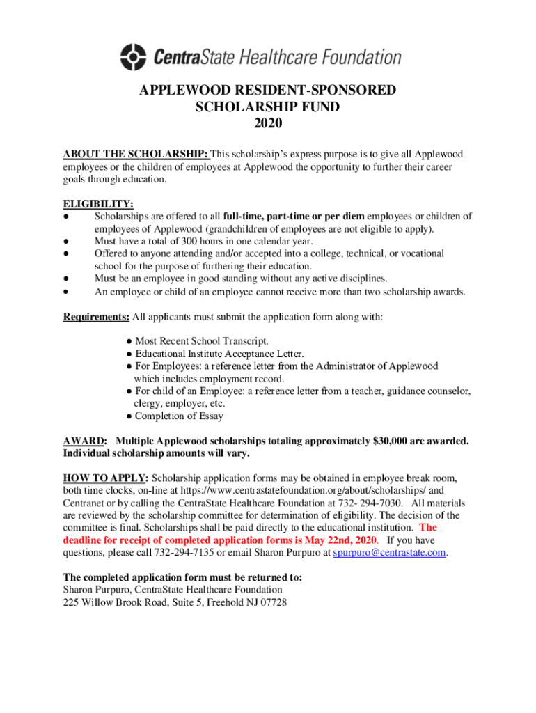 Fillable Online APPLEWOOD ESTATES RESIDENTSPONSORED Fax Email Print