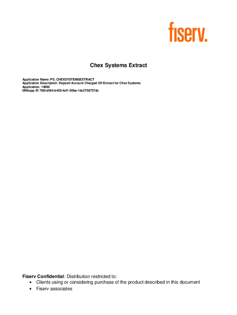 Fillable Online Request ChexSystems Consumer Disclosure Report Fax Email Print pdfFiller