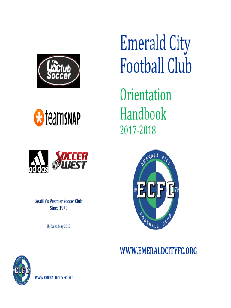 Fillable Online Club Handbook and Bylaws Emerald City F.C. Fax Email