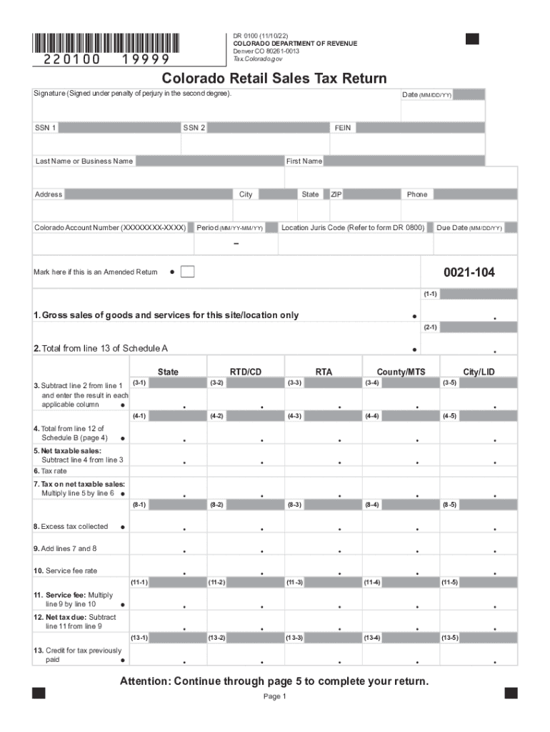 Colorado retail sales tax Fill out & sign online DocHub