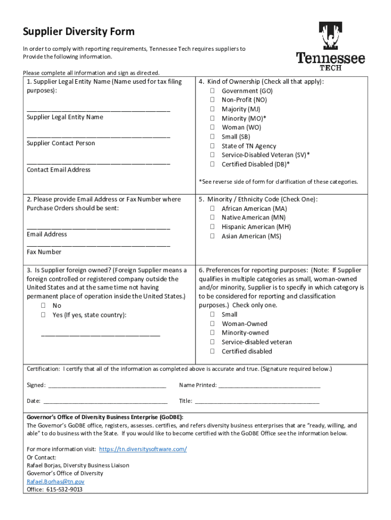 Fillable Online Supplier Diversity Old Virginia Natural Gas Fax Email