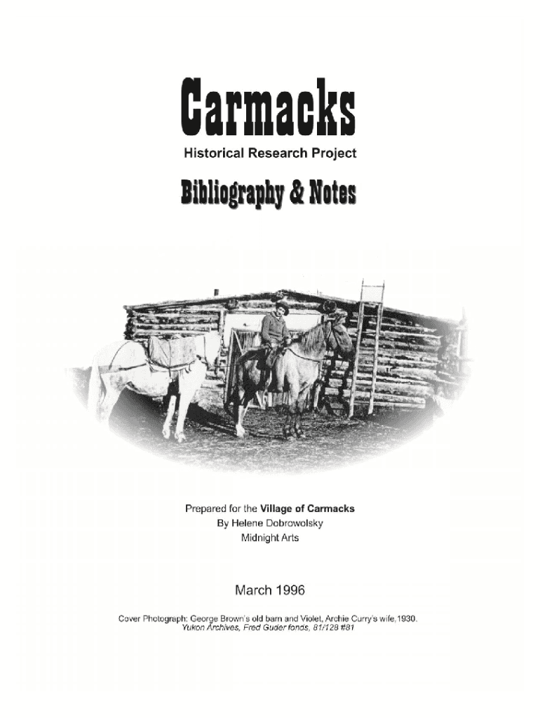 Fillable Online emrlibrary gov yk Little Salmon/Carmacks First Nation