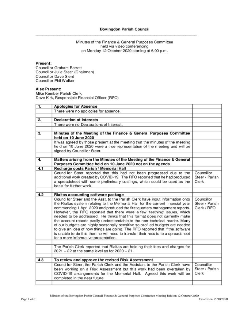 Fillable Online Bovingdon The E.J Hillier Will Trust and Whiteacre Ltd