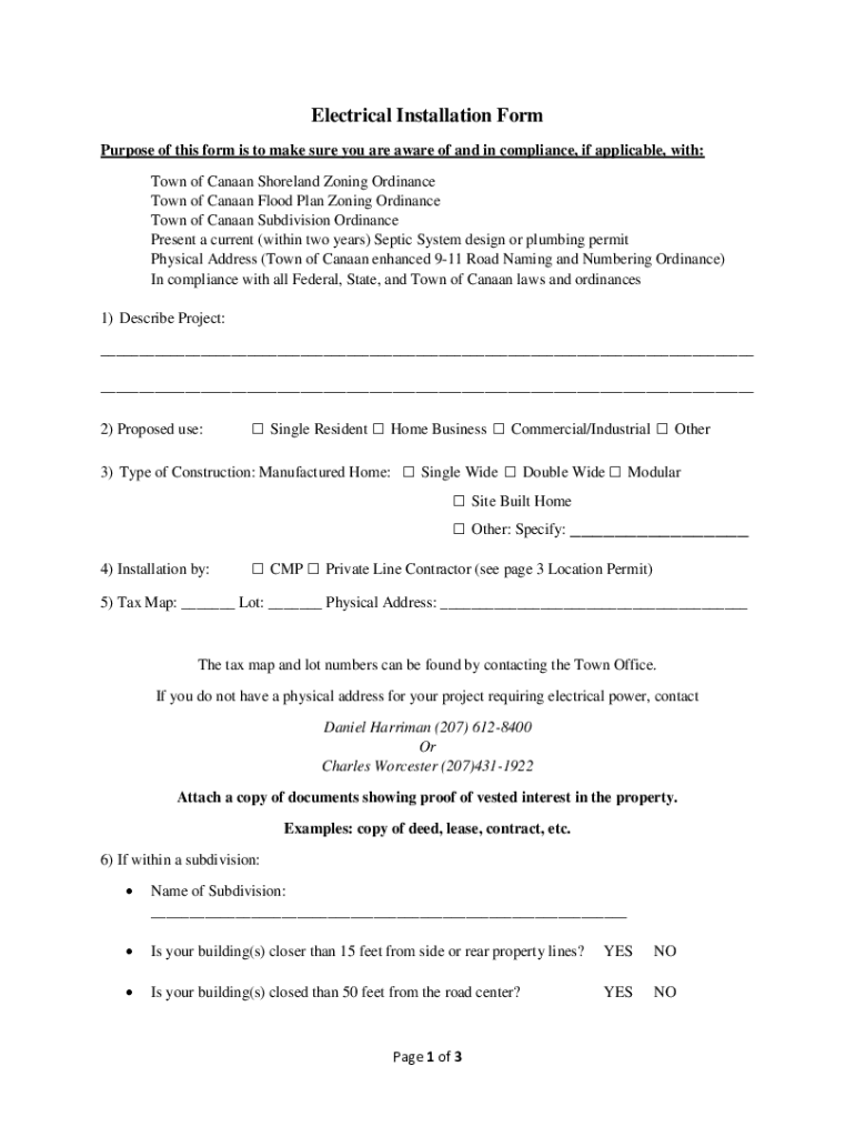 Fillable Online ZONING COMPLIANCE PERMIT APPLICATION FORM Fax Email