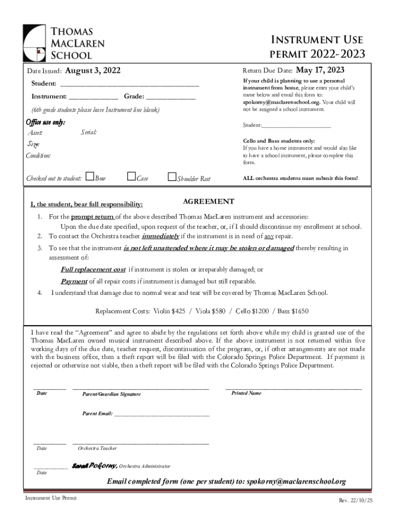 Fillable Online Musical Instrument Certificate (MIC) The Musicians