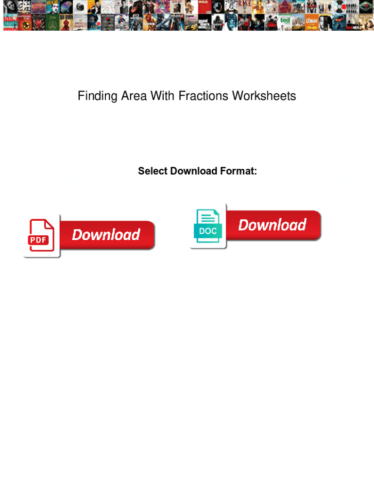 Fillable Online Finding Area With Fractions Worksheets. Finding Area