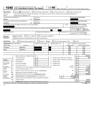 Fillable Online IRS-Form-1040-2019.pdf - CT.gov Fax Email Print - pdfFiller
