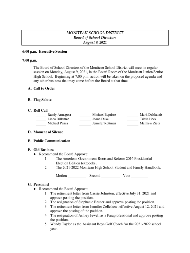 Fillable Online Moniteau School District Home Fax Email Print pdfFiller